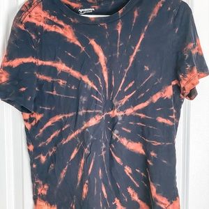 Reverse Dye Tie Dye Black T-shirt